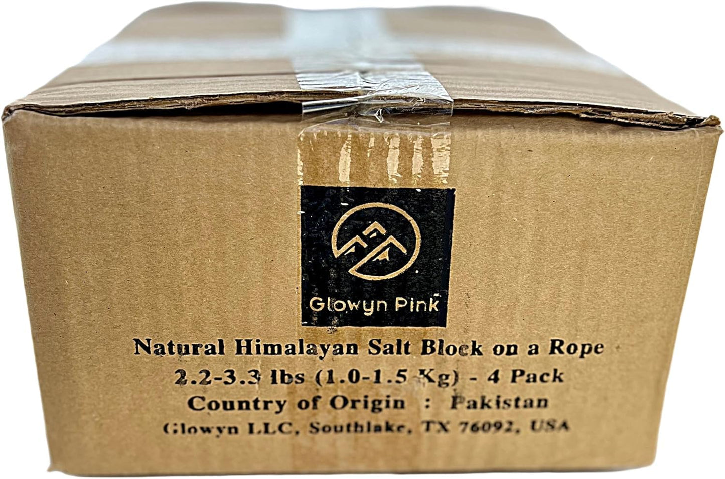 Glowyn Pink Himalayan Pink Salt Lick Pack of 3 (6lbs Each Block)- Mineral Salt Block on Rope 100% Organic Pink Salt Block for Horses Deer and Live Stock. Deer Attractant for Deer Hunting