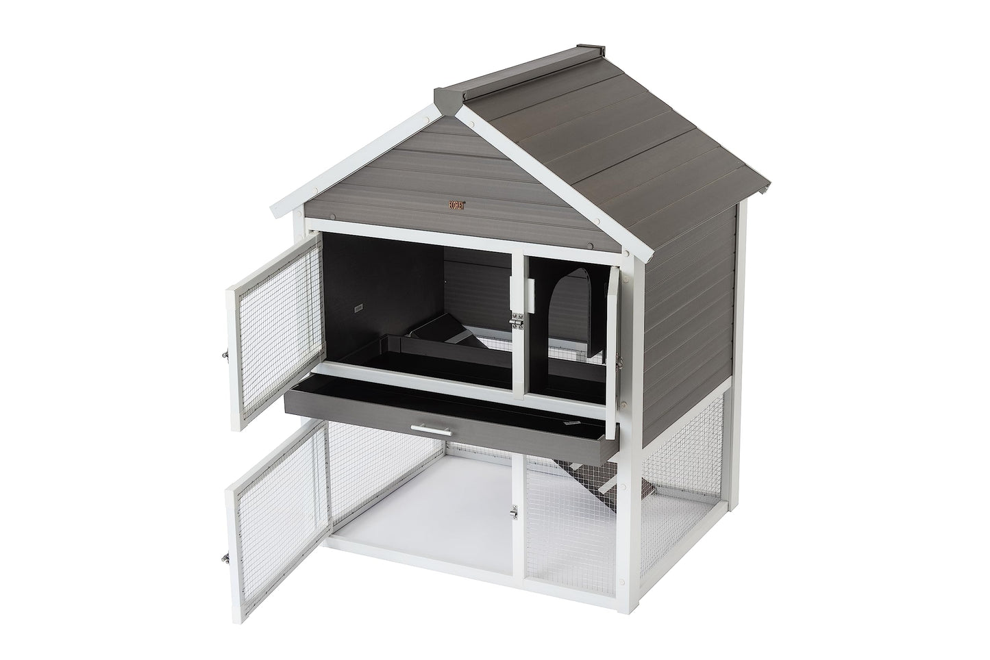 New Age Pet ECOFLEX® Huntington Outdoor Townhouse Rabbit Hutch
