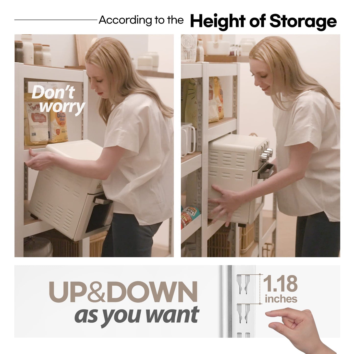 HOMEDANT House 5 Tier 24.1" W Laminated Metal Shelving Unit Adjustable Storage Utility Rack Heavy Duty Shelves Organization Multipurpose Shelf Kitchen Garage Pantry Closet 1 Pack