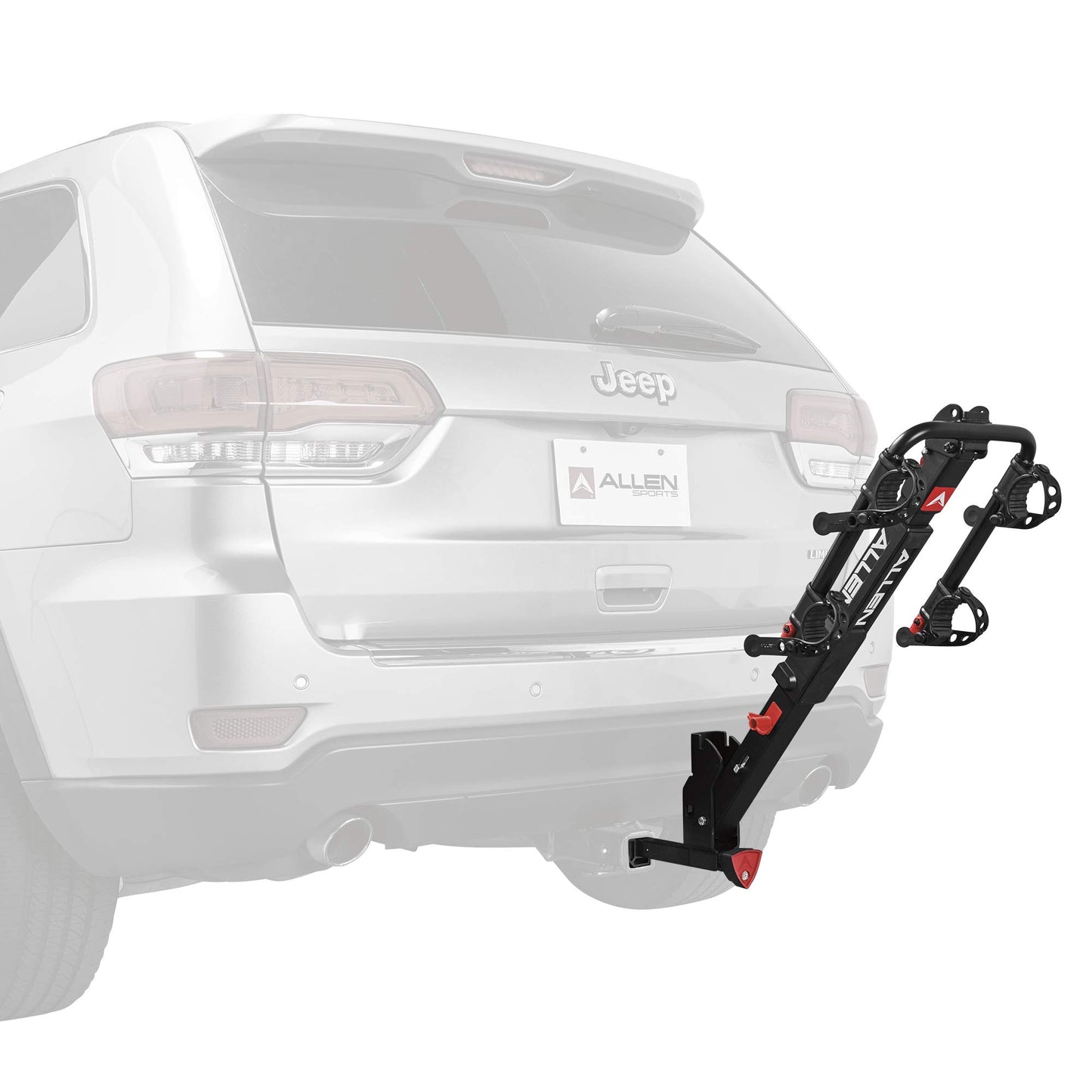 Allen Sports Premier Locking Quick Release 2-Bike Carrier for 2 in. & 1 4 in. Hitch, Model QR525 , Black