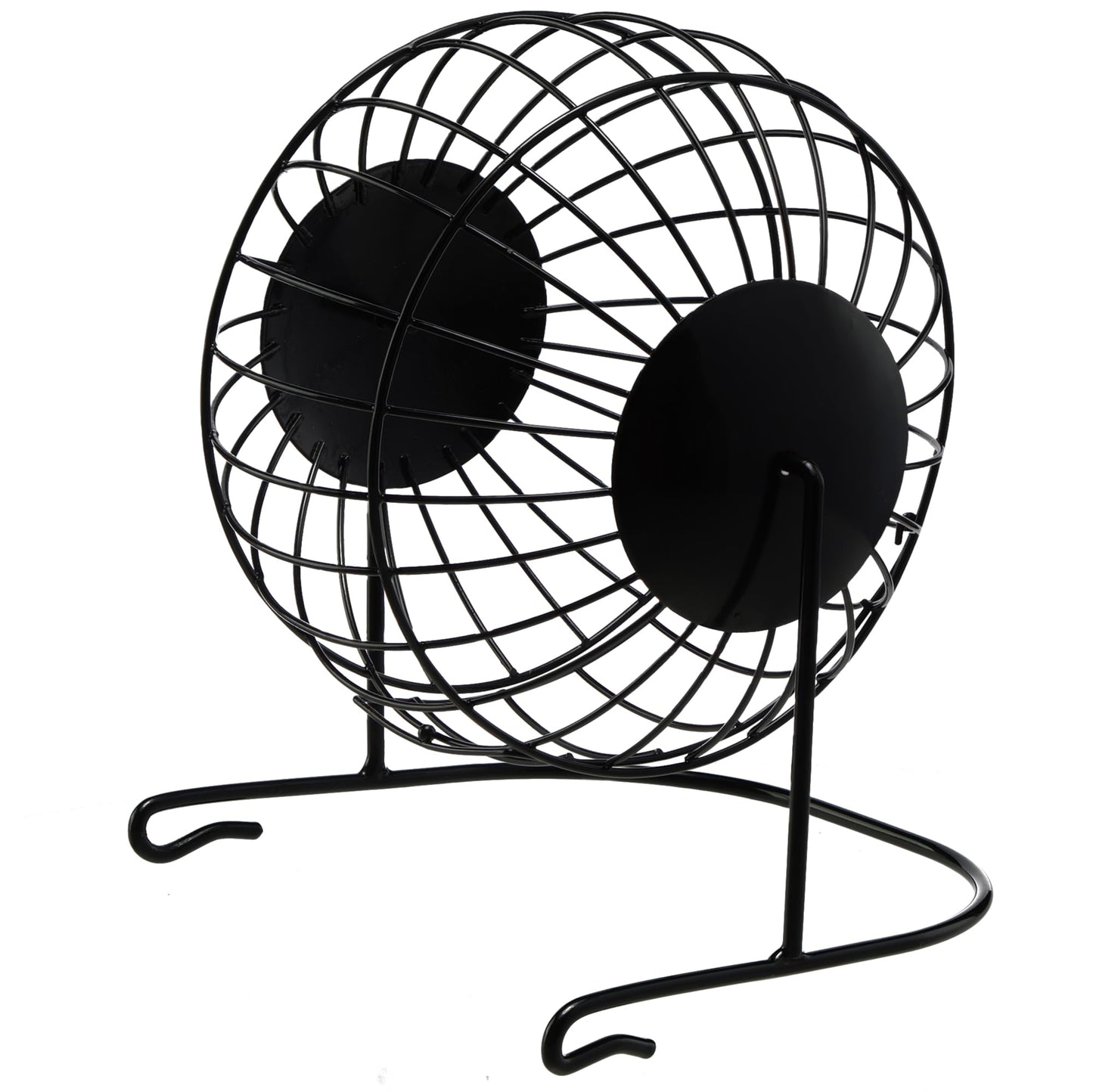 Navaris Metal Rabbit Hay Feeder - Durable Hay Spinning Accessories for Rabbits and Guinea Pigs - Entertaining Feeding Wheel Rack, Bowl with Convenient Door