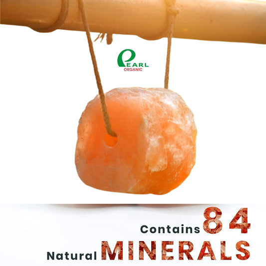 Pearl Organic New 6 lbs Animal Himalayan Salt Lick on Rope for Horses, Deer, Rabbits, Cows and Other Livestock | Lick Salt for Deer | Digestive Aid for Animals | Horse Treats (6lbs)