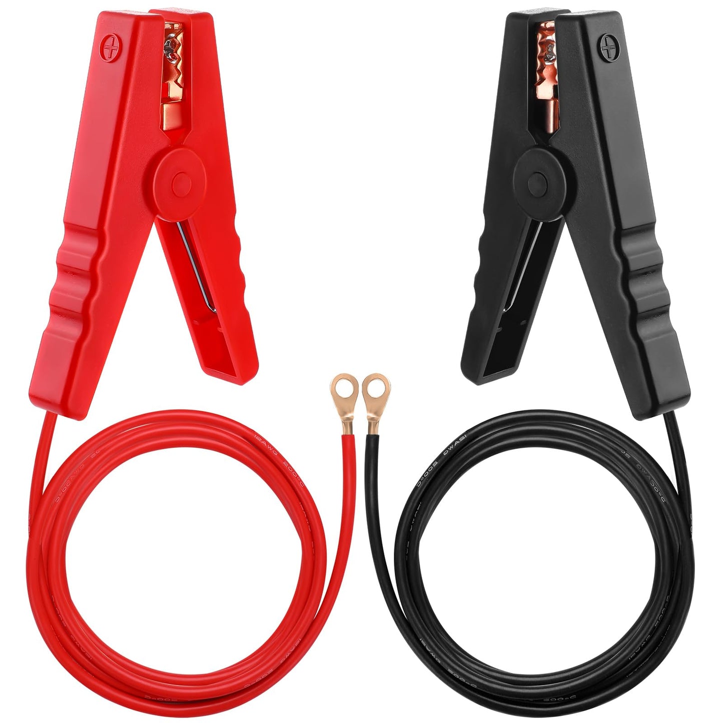 6.6 FT Electric Fence Wire Connect Solar Electric Fence Charger and Fencing System, Electric Fence Copper Wire with Alligator Clip for Electric Fence Energizer, Electric Fence Charger, Farm