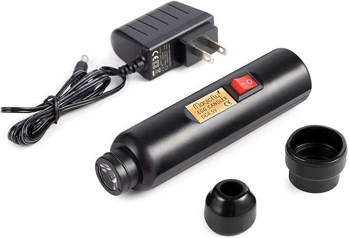 Magicfly Bright Cool LED Light Egg Candler Tester, Powered Only by Power Supply