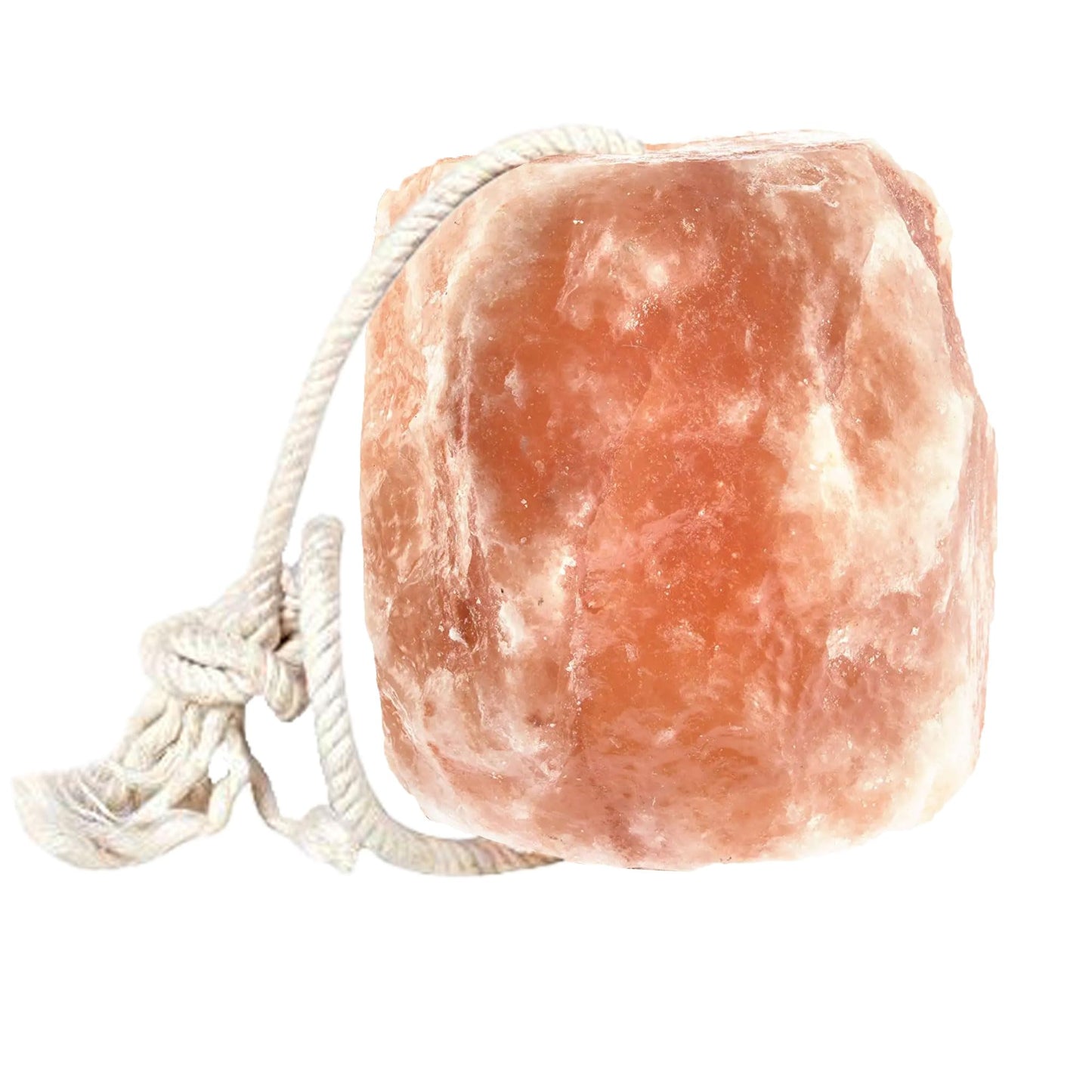 Animal Himalayan Salt Lick on Rope for Horses, Deer, Rabbits, Cows and Other Livestock | Lick Salt for Deer | Digestive Aid for Animals | Horse Treats (Horse-6LB)