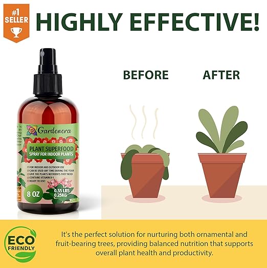 𝐁𝐄𝐒𝐓𝐒𝐄𝐋𝐋𝐄𝐑 Plant Superfood for Citrus Tree with B1 Vitamin, Glucose and Essential Minerals - Organic Plant Food Fertilizer for Indoor & Outdoor Citrus Trees - 8oz