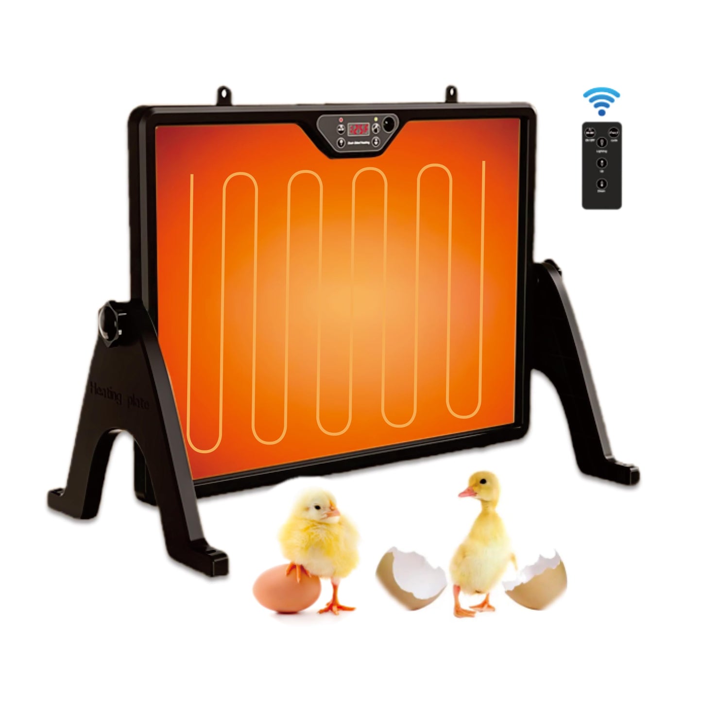 2025 Smart Chicken Coop Heater Coop Radiant Heat Panel Built-in Adaptive Temperature Sensor, Chicken Heater Inside Coop for Winter, Adaptable to Timer and Temp Controllers, ETL UL Compliant