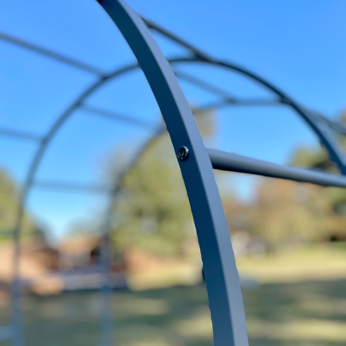 17" Tall 9 in 1 Raised Garden Bed Twin Pack and 6.0' Long Arched Trellis, Pearl White