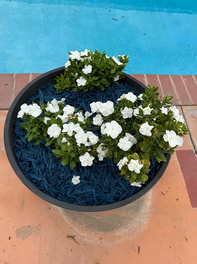 100% Wire-Free Shredded Rubber Mulch – Blue – 20 lb (1.2 cu ft) – Long-Lasting, Low Maintenance, Safe for Kids & Pets – Ideal for Landscaping & Playgrounds