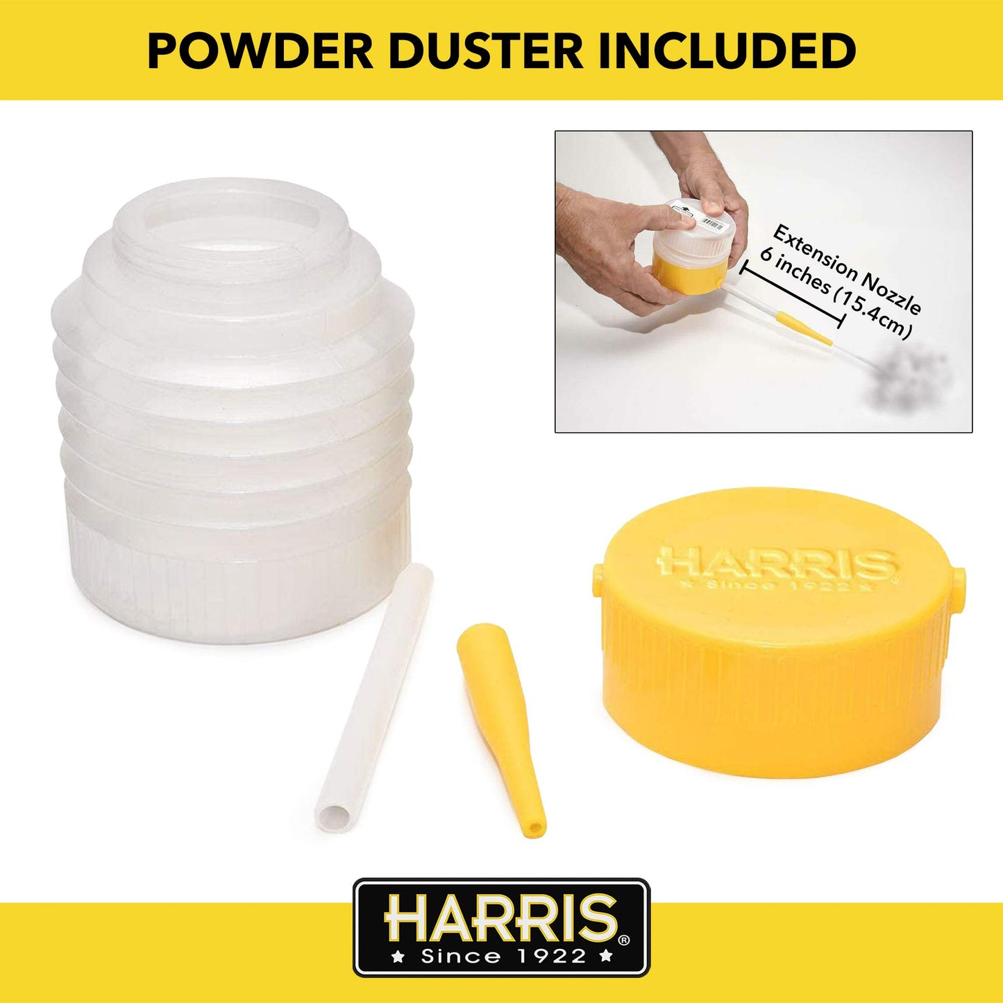 Harris Diatomaceous Earth Crawling Insect Killer, 4lb with Powder Duster Included Inside The Bag