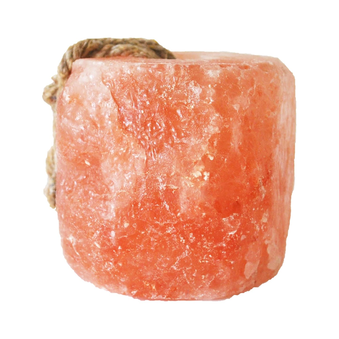 MUYG Animal Salt Lick Block on Rope for Horses,Deer,Cattle,Sheep Livestock Natural Organic Mineral Intake Long Lasting Himalayan Deer Salt Block(1 Pcs,2.4-3.3 lbs)