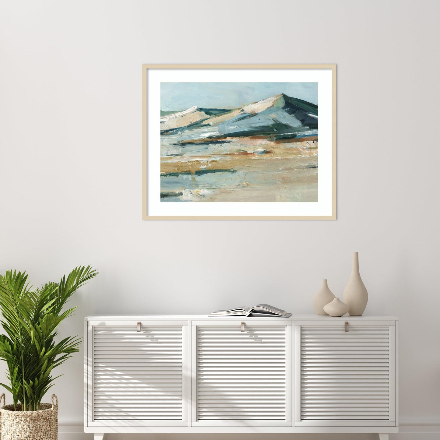 Amanti Art Framed Wall Art Print 33x41 Spring Mountain View II by Ethan Harper, Landscapes Wall Art, Rustic Farmhouse Decor, X-Large Poster Painting Artwork for Living Room, Bedroom, Bathroom