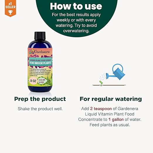 Gardenera Plant Growth Superfood for Fiddle Leaf FIG with 18 Vitamins & Minerals - Organic Plant Food Fertilizer - Micro-Fungi and Bio-Organisms for Fiddle Leaf Fig Care & Growth Enhancement - 8oz