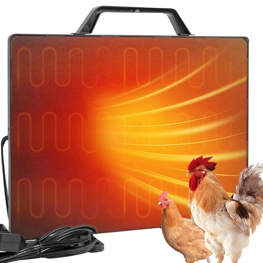 Chicken Coop Heater for Winter, Safe 140W Radiant Heat Panel with ETL Certification, Quiet & Light-Free Design, Ideal for Chicken Coops, Small Pets, and Under Desk Use