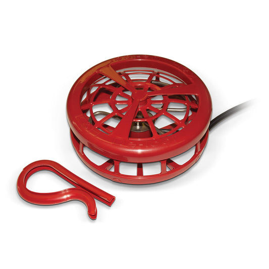 K&H Pet Products Stock Tank & Pond Heater, Ultimate Stock Tank Deicer w/ Cord Clip, Water Trough Heater for Horses, Cattle and Livestock, Full Cage, Floating, Submersible, Safety Listed - Red 250W