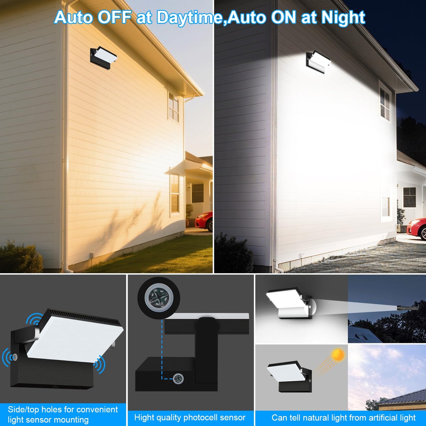 10 Packs LED Wall Pack Light - Size Update Dusk to Dawn Outdoor Lighting with Photocell Commercial Industrial Lights for Bay,Shop,Garage,Barn,Warehouse,Building,Yard 5000K