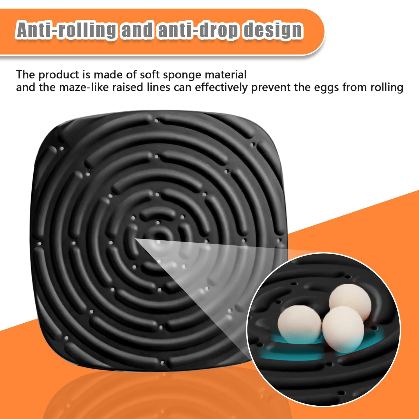 Skimzy Chicken Nest Box Pads - Washable Reusable Nesting Box Liners for Laying Eggs Chicken Coop Accessories Black 12''x12'' (4)