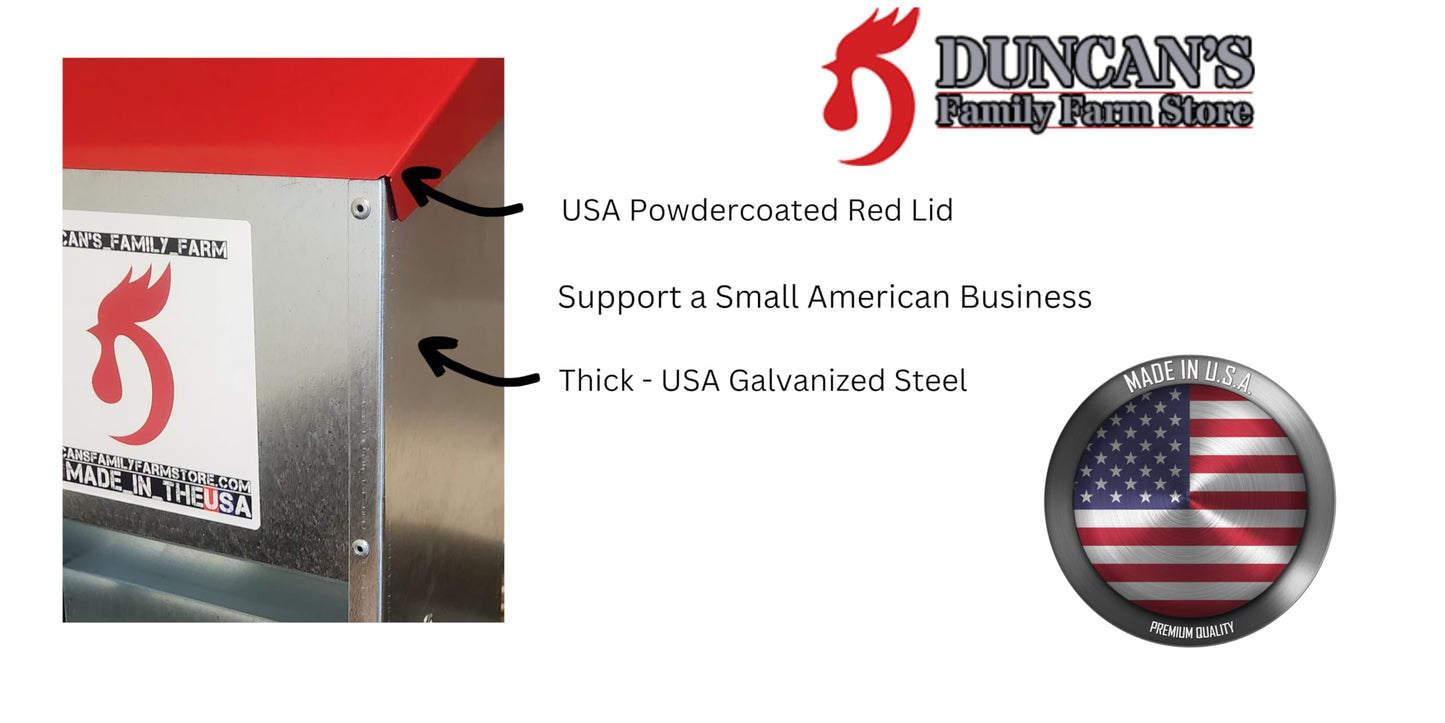 DUNCAN'S FAMILY FARM STORE Duncans Poultry 12 LB Mini Space Saver Wall Feeder