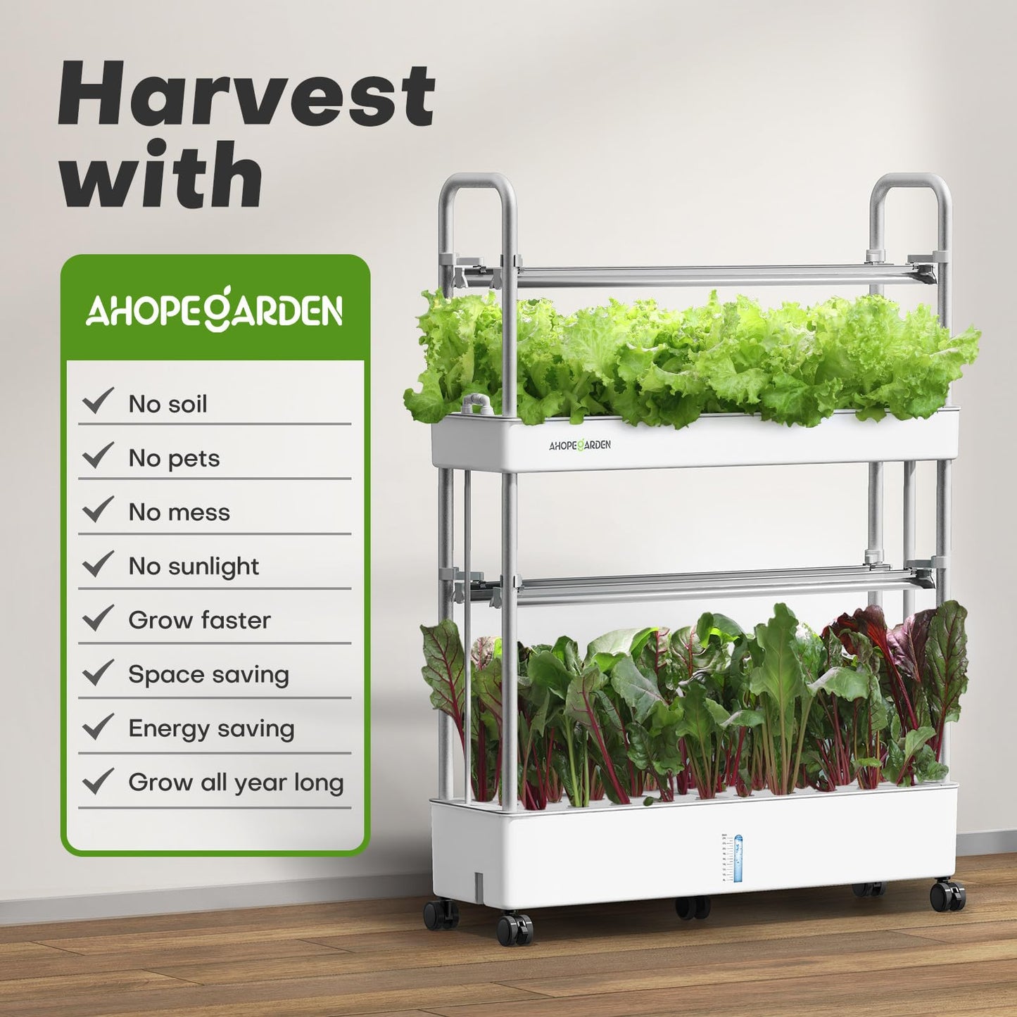 Indoor Garden Hydroponics Growing System 60 Pods + 87pcs Seed Pod Kit