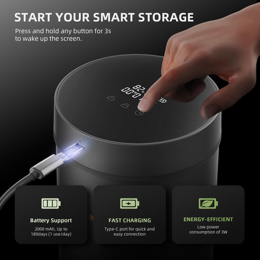Spider Farmer New Auto-Cure Smart Jar, 2L Portable Vacuum Seal Container with 4 x 62% Humidity Packs and Auto Drip Irrigation System Kits with 13-Gallon Bucket