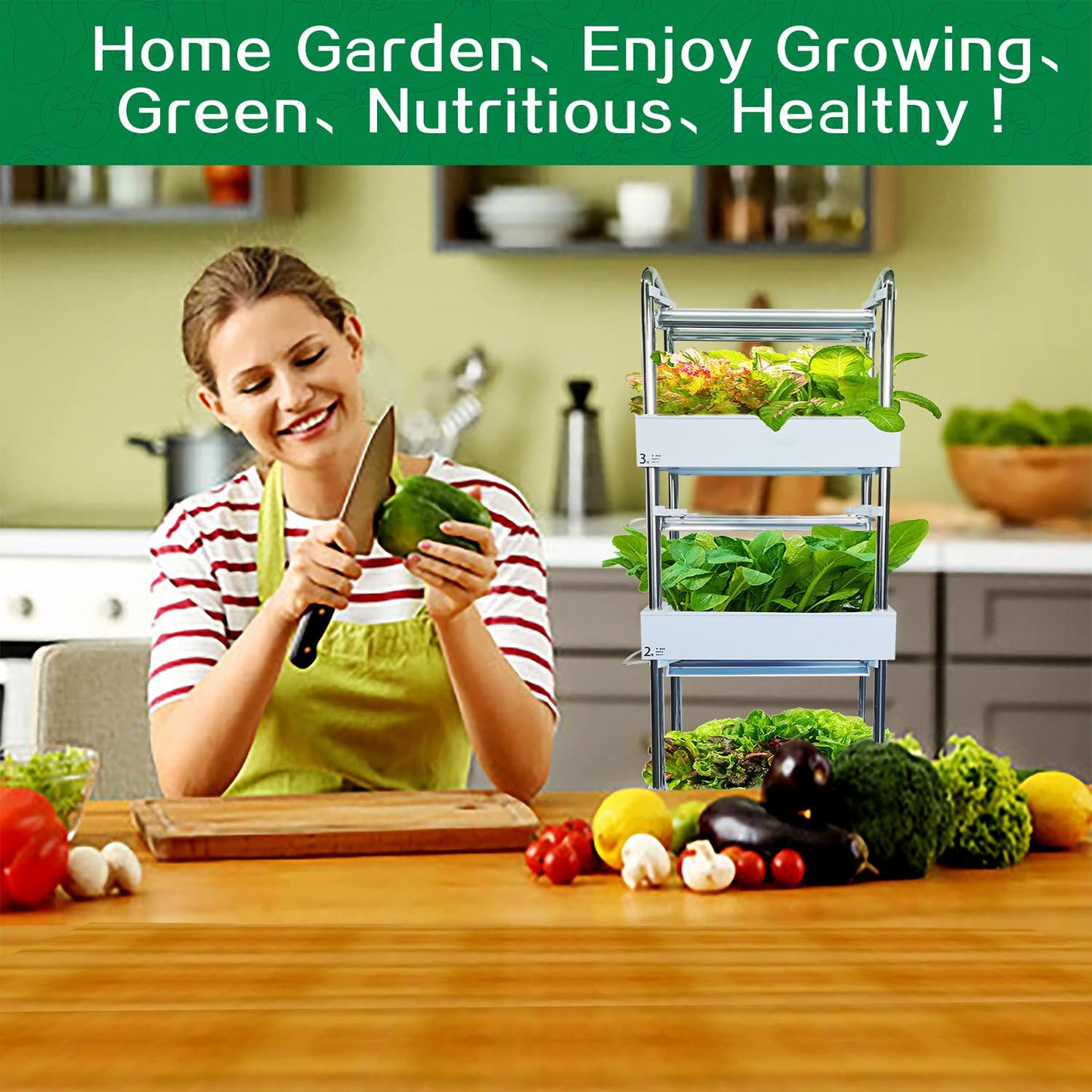 Hydroponics Growing System Plant Germination Kits Hydrophonic Planter for Indoor Garden Vegetable Herb Microgreens Growing Aerogarden Gardening 6 Large Pods(≈ 5X Small Pods)