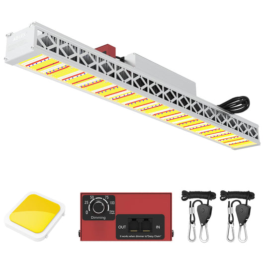 AGLEX G600 LED Grow Light, 600 Watt Full Spectrum Grow Light for Seed Starting, Commercial Grow Light with IP65 Waterproof Drive, Dimmable Plant Light for Indoor, Grow Tent 4x4 FT Coverage