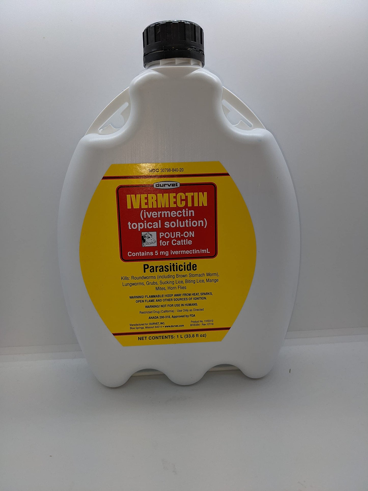 Durvet Ivermectin Pour-On for Cattle 1000 mL