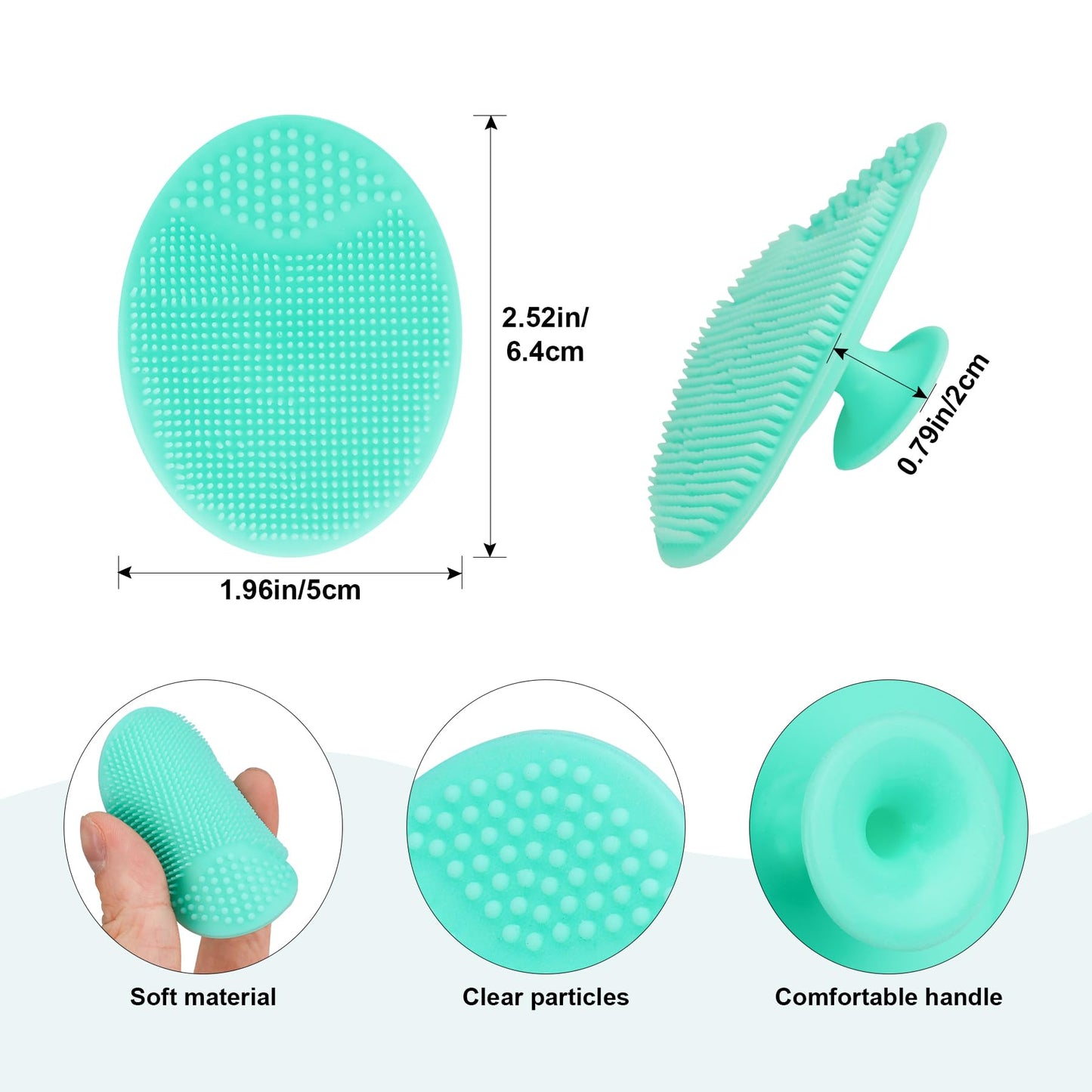 Molylove Baby Hair Brush with Wooden Handle and Comb Set for Newborns & Toddlers | Natural Soft Goat Bristles l Wood Comb l Green Cradle Cap Brush | Ideal for Cradle Cap (3 Piece)