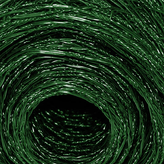 Garden Poultry Green Chicken Wire PVC Coated Hexagonal Wire Mesh Roll Animal Fence 3m x 400mm Garden Netting Fencing for Pet Rabbit Chicken with Gloves & 50Pcs Cable Ties