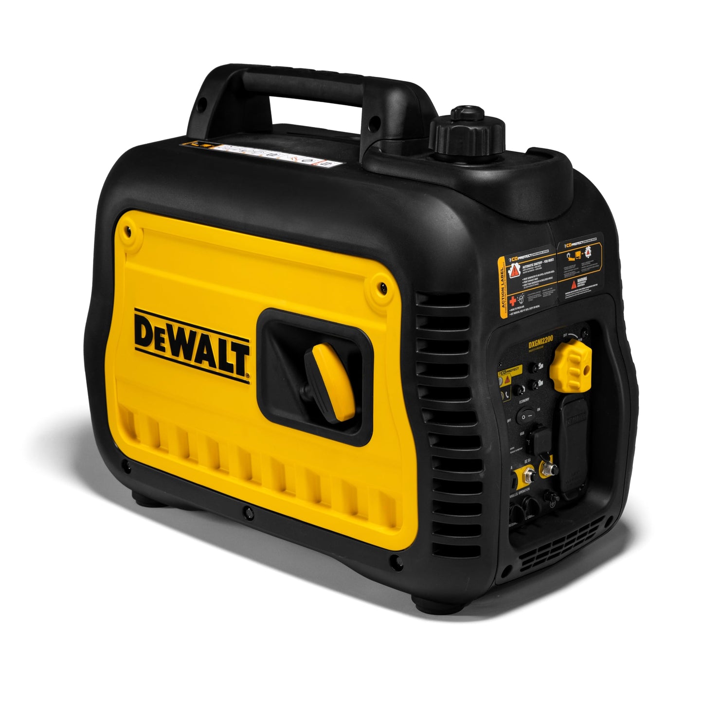 DeWalt 2,500-Watt Portable Inverter Generator - Gas Powered - Quiet, Long Runtime - Compact and Lightweight - Manual Start - Home Backup, RV, Camping, Jobsite Ready