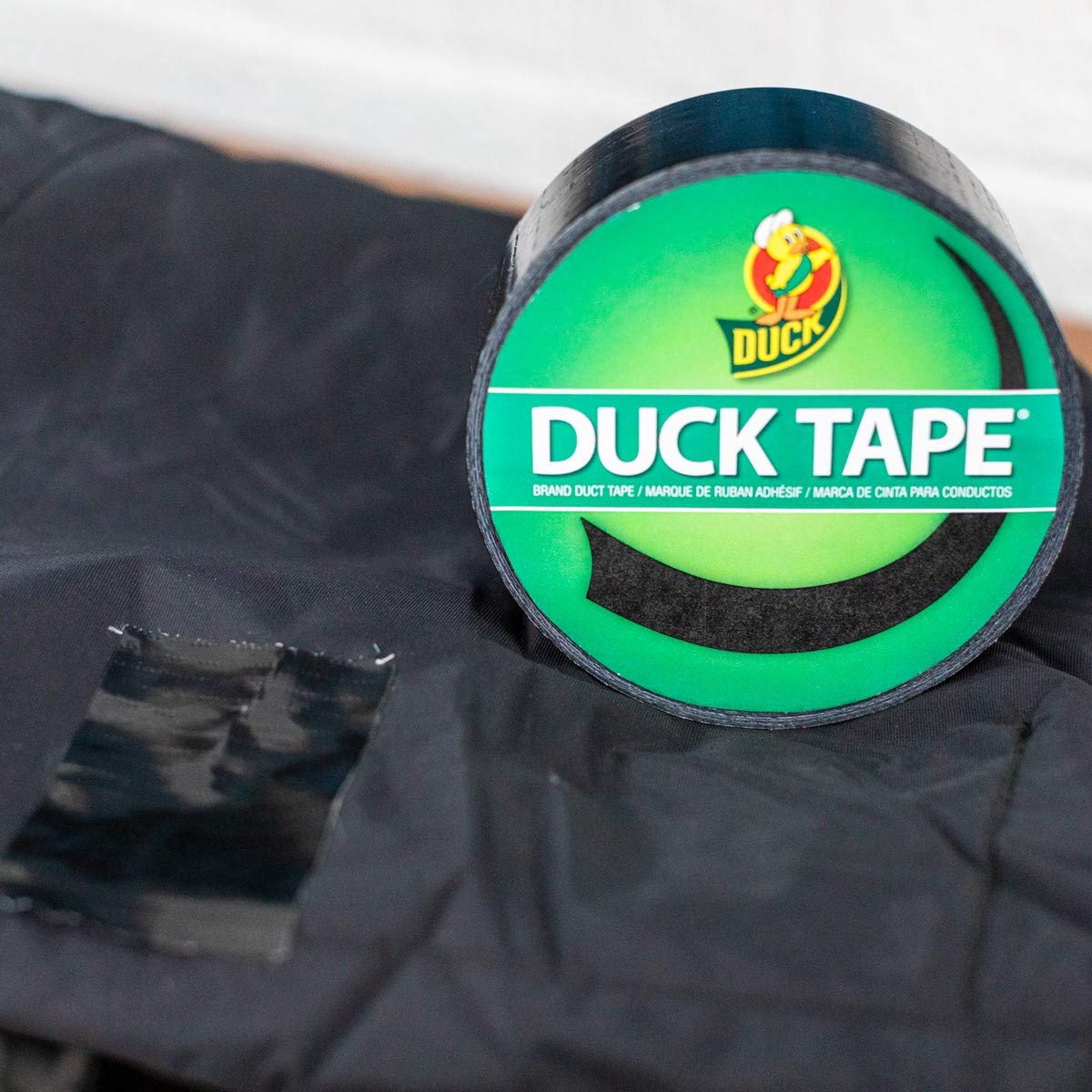 Duck 285636 Color Duct Tape 3-Pack, 1.88 Inches x 20 Yards, 60 Yards Total, 3-Roll Pack, Black, 3 Piece