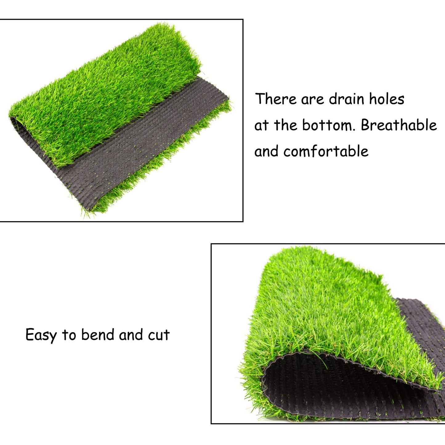 MUYG 4 Pack Washable Chicken Nesting Pads Artificial Grass Rug Carpet Cuttable Chickens Nest Box Bedding Liners for Hen Coop Egg Duck Chicks Goose