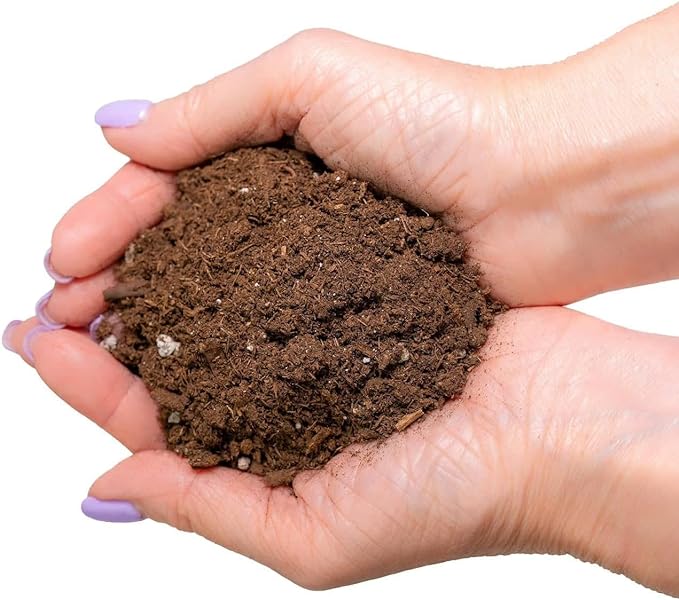 Premium Organic Coconut Coir Mix for Home Gardening - All Natural Soil Amendment - PH Balanced and Double Washed Coco Coir by Gardenera (1 Quart Bag)