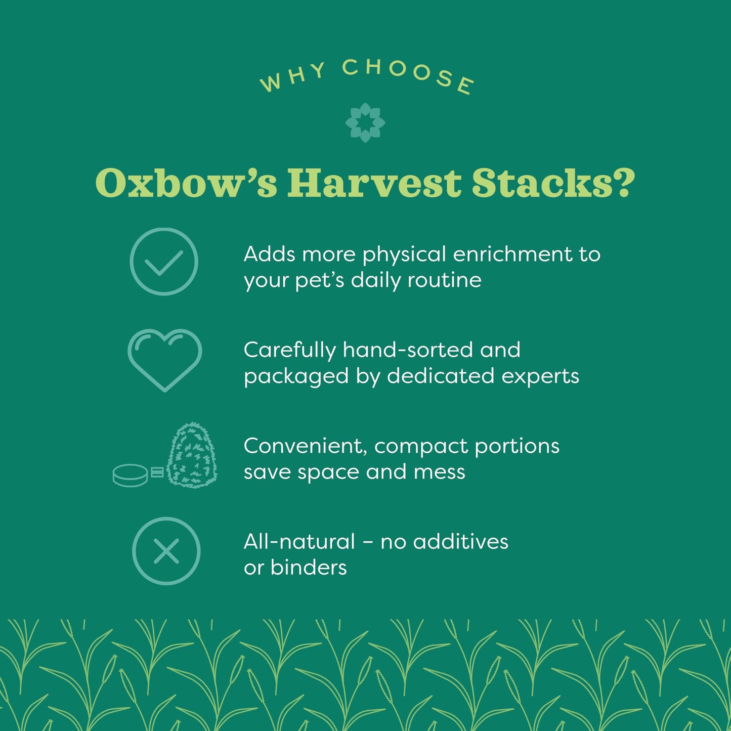 Oxbow Animal Health Harvest Stacks, Western Timothy Hay with Carrots, Guinea Pig Hay, Small Pet Bunny Supplies, Western Timothy for Rabbits, Guinea Pigs, Chinchillas, Hamsters & Gerbils, 35 oz.