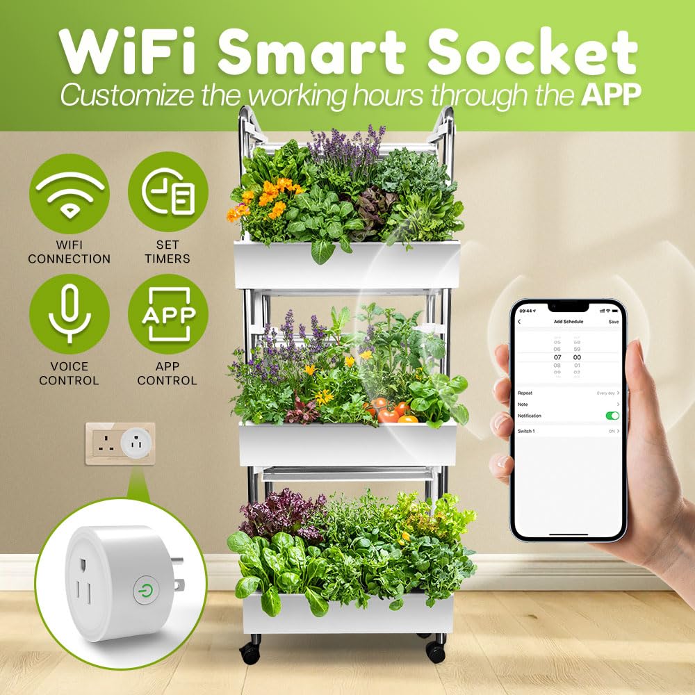 Hydroponics Growing System Plant Germination Kits Hydrophonic Planter for Indoor Garden Vegetable Herb Microgreens Growing Aerogarden Gardening 6 Large Pods(≈ 5X Small Pods)