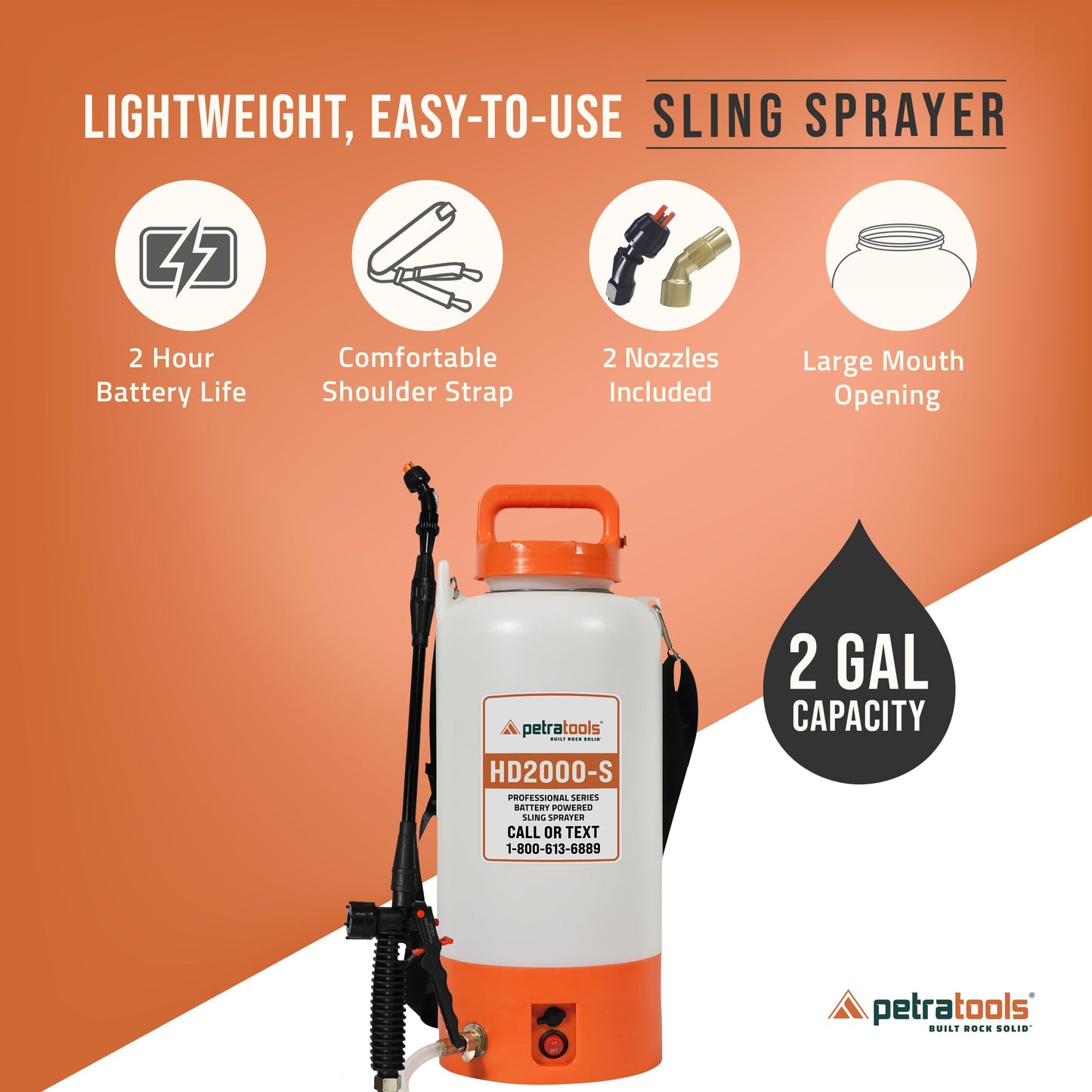 PetraTools HD4000 Backpack Sprayer and HD2000-S 2 Gallon Sprayer