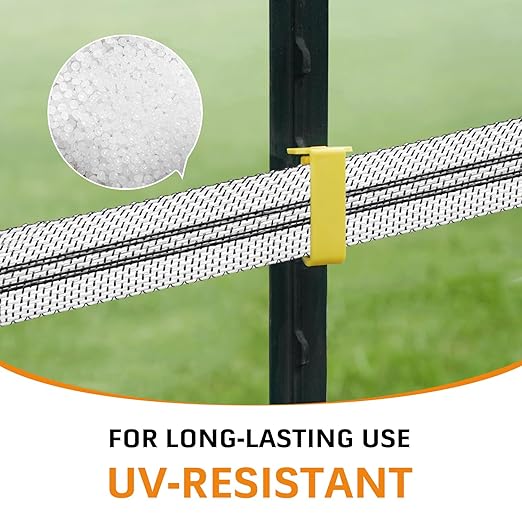 Electric Fence Poly Tape, Heavy-Duty Sure Shock PVC, Electric Fence Tape for Horse, 500ft(152m), 2 Inch, White and Black, Electric Fence Tape for Horse