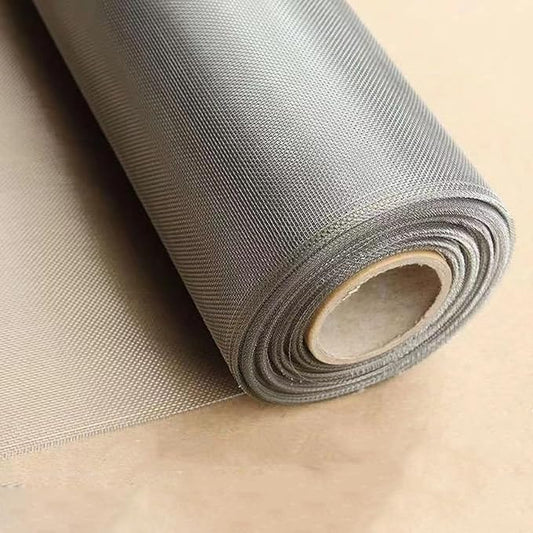 304 Stainless Steel Woven Wire Mesh 39.4in x 98ft Metal Window Screen Mesh Roll Security Mesh Roll for Door Screen/Patio Screen/Cabinets Mesh 20 Mesh 0.15mm Wire Dia (Silver, 39.4inch x 98 Feet)