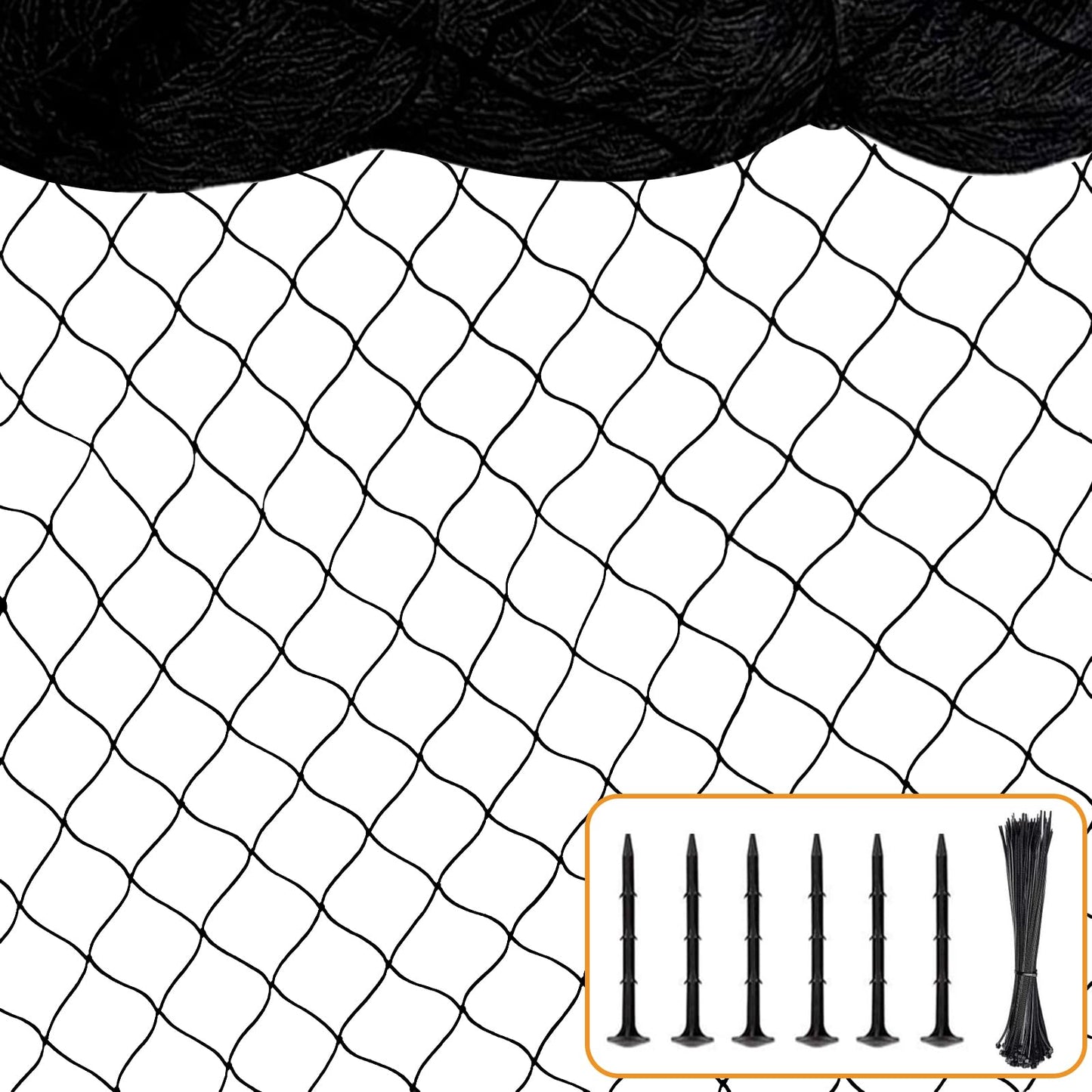BSTPCOO 100'x100' Bird Netting for Chicken Coop, Nylon 3/4" Mesh Poultry Netting Chicken Nettings Roof Hawk, Aviary Net Deer Fence Garden Netting for Fruits Trees Plant