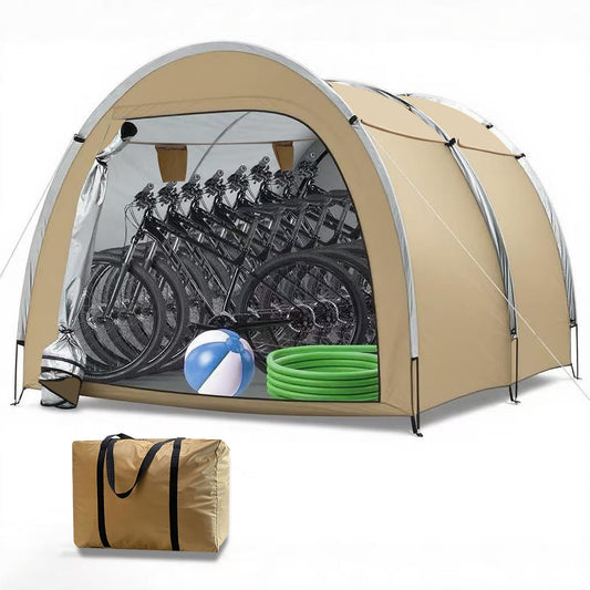 Bike Storage Shed Tent,Outdoor Portable Bicycle Storage Sheds with 420D Oxford Fabric Waterproof for 6-8 Bikes,Bike Covers Shelter for Motorcycle,Garden Tools,Toys,Lawn Mower
