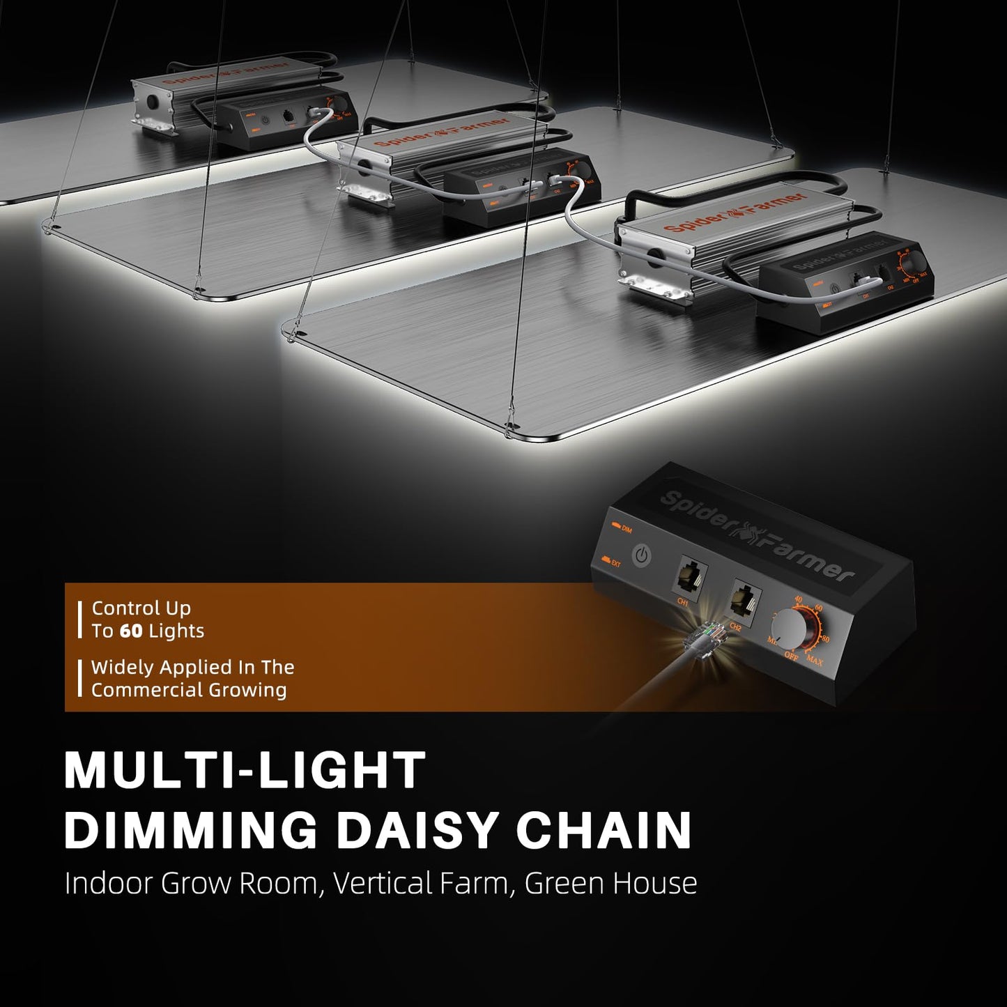 Spider Farmer Cost-Effective 9-in-1 Plant Tools Kit and SF2000, Samsung LM301H EVO LED Grow Light, Full Spectrum