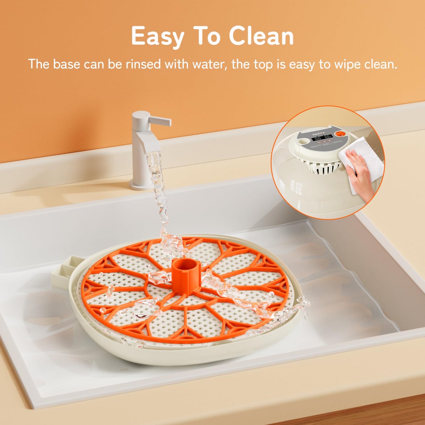 Egg Incubator with Temperature and Humidity Control, Automatic Egg Turner, Egg Candler, External Water Bottle Refill, Air Vent, 360° Clear View, Hatching Chicken Duck Quail Bird, APDOE HatchPro 12