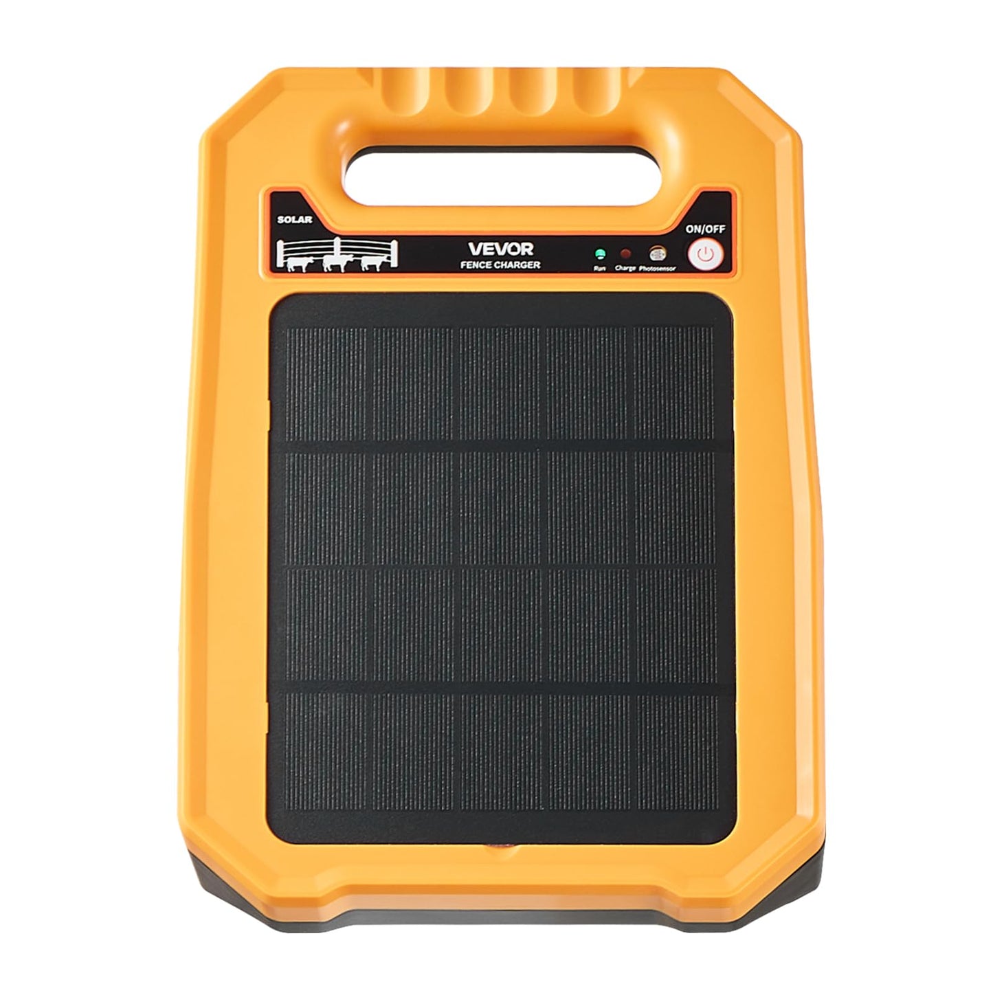 VEVOR Solar Fence Charger, 0.3J 8 kV Solar Powered Fence Charger, Weather-Resistant Electric Fence Energizer Kit, 7 Days Runtime, for Livestock, Poultry, Garden Protection