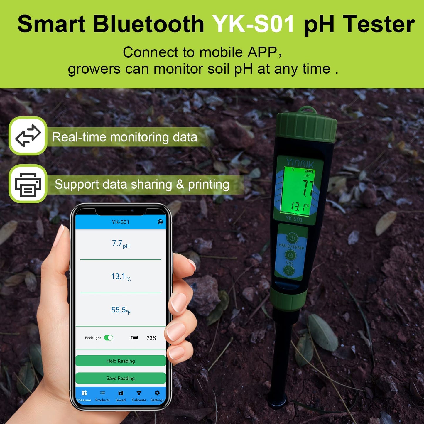 YINMIK Brix Refractometer and Soil pH Meter