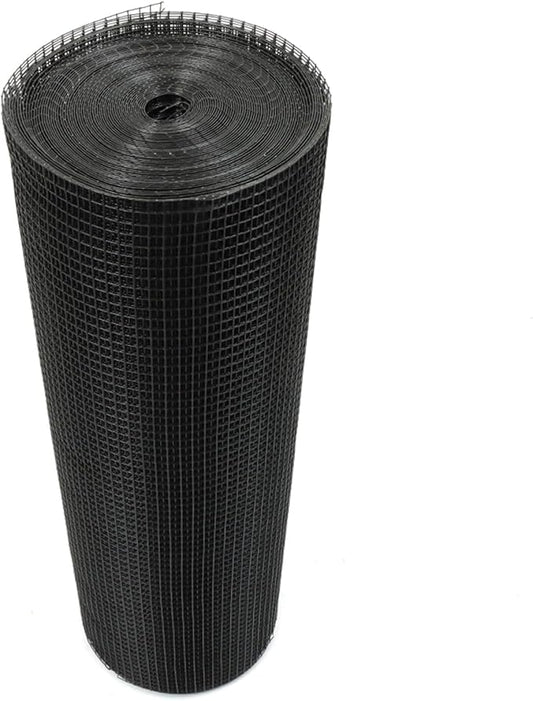 LABLT 36 in x 100 ft Hardware Cloth, 1/2 in Chicken Wire Fence for Chicken Coop Fences and Poultry Animal Netting (19 Gauge, Black)