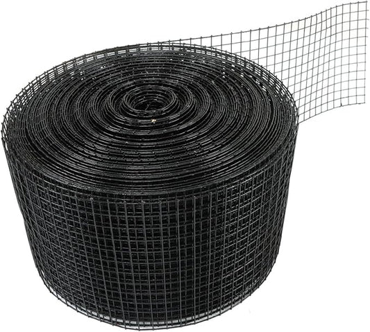 LABLT 6 in x 98 ft Hardware Cloth, 1/2 in Chicken Wire Fence for Chicken Coop Fences and Poultry Animal Netting (Black)