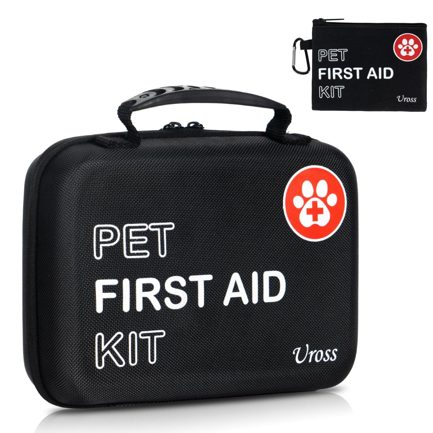 Uross Dog First Aid Kit- 105PCS Pet Emergency Kit, Cat First Aid Kit Travel Supplies for Hiking,Dog Medical kit Emergency Survival Kit