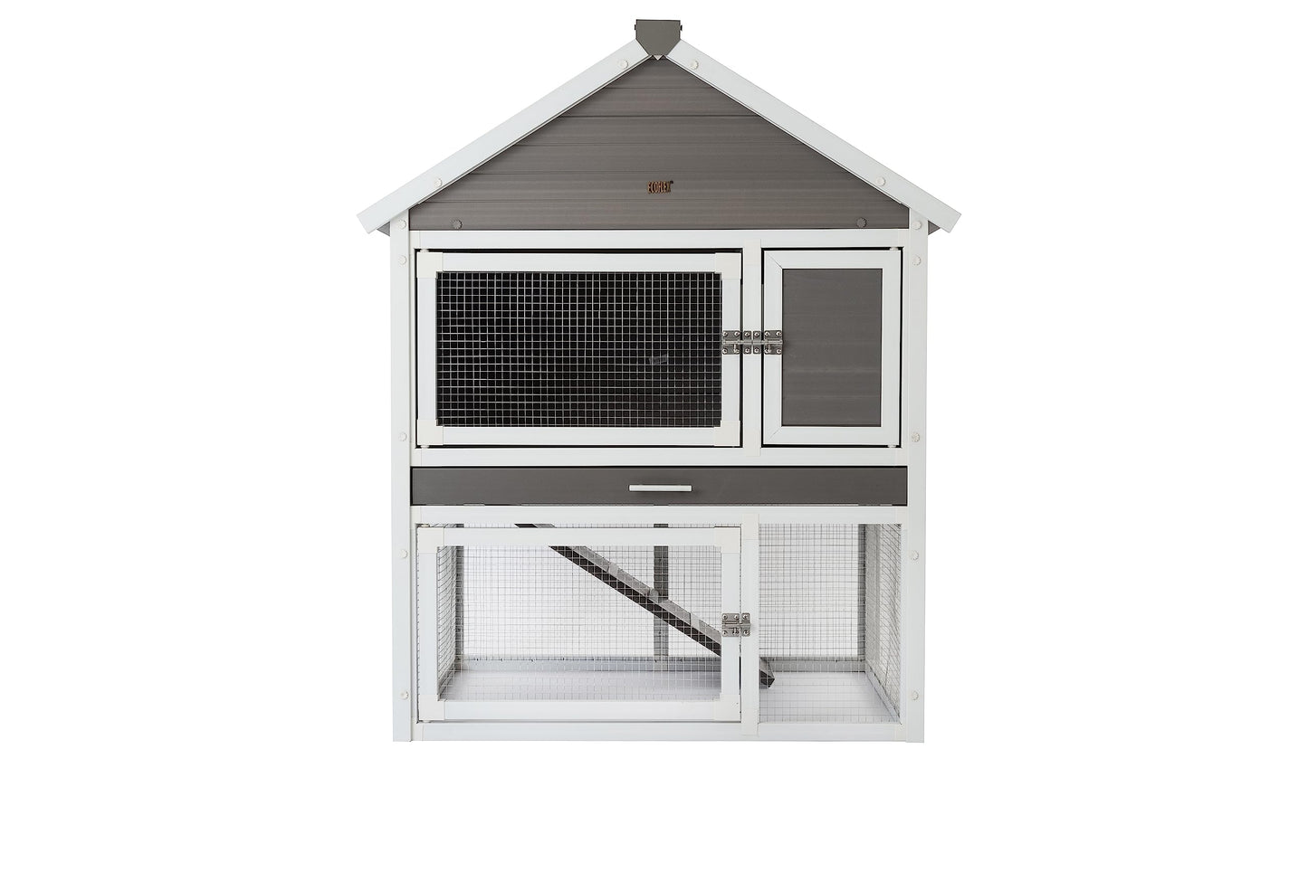 New Age Pet ECOFLEX® Huntington Outdoor Townhouse Rabbit Hutch