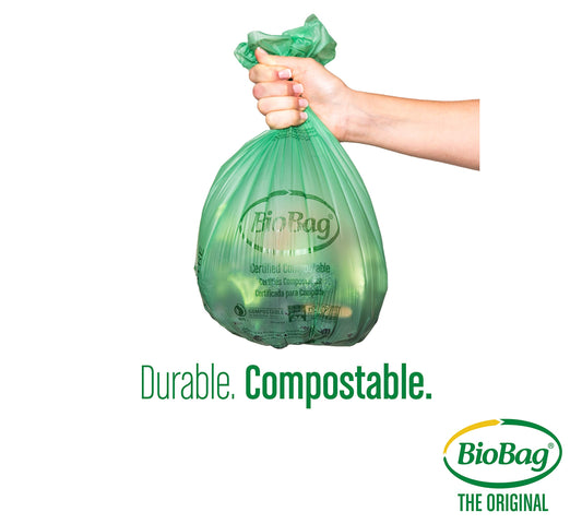 BioBag (USA), The Original Compostable Bag, 3 Gallon, 576 Total Count (12 Boxes of 48 Count), 100% Certified Compostable Kitchen Food Scrap Bags, Kitchen Compost Bin Compatible, Value Pack