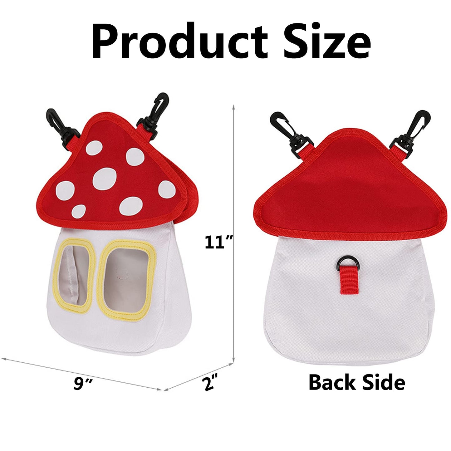 TANOMA Bunny Hay Feeder, Hanging Rabbit Hay Feeder Bag for Bunnies Guinea Pigs Chinchillas Hamster